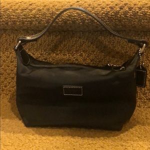 Coach mini bag in Black with leather accents